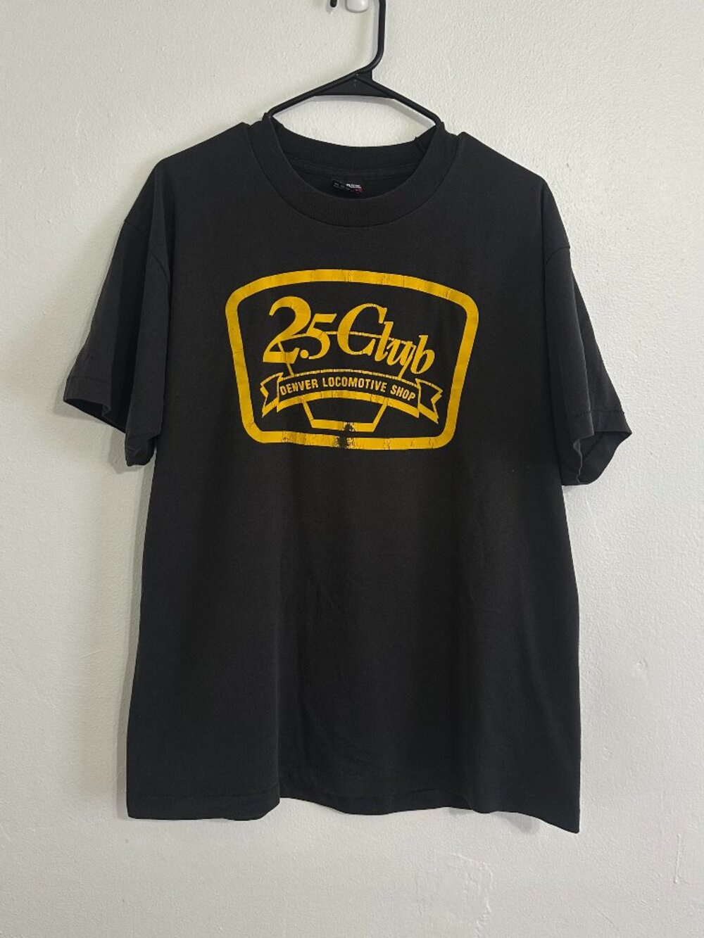 Vintage 90s Denver Locomotive Shop 25 Club Graphic Tee XL USA